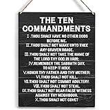 YCYD Ten Commandments Decor,10 Commandments Desk