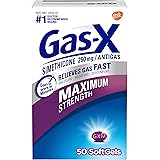Gas-X Maximum Strength Gas Relief Softgels with Simethicone 250 mg - 50 Count
