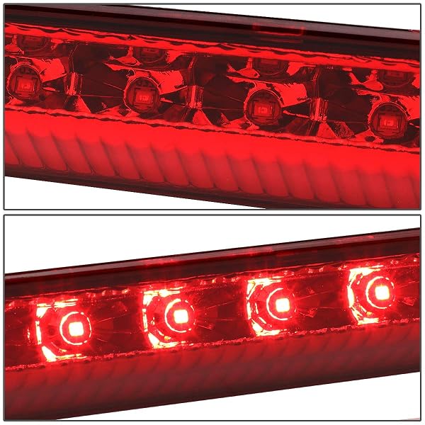 DNA MOTORING 3BL-NROG17-LED-RD RED LENS LED HIGH MOUNT 3RD THIRD BRAKE LIGHT [COMPATIBLE WITH 14-19 NISSAN ROGUE]