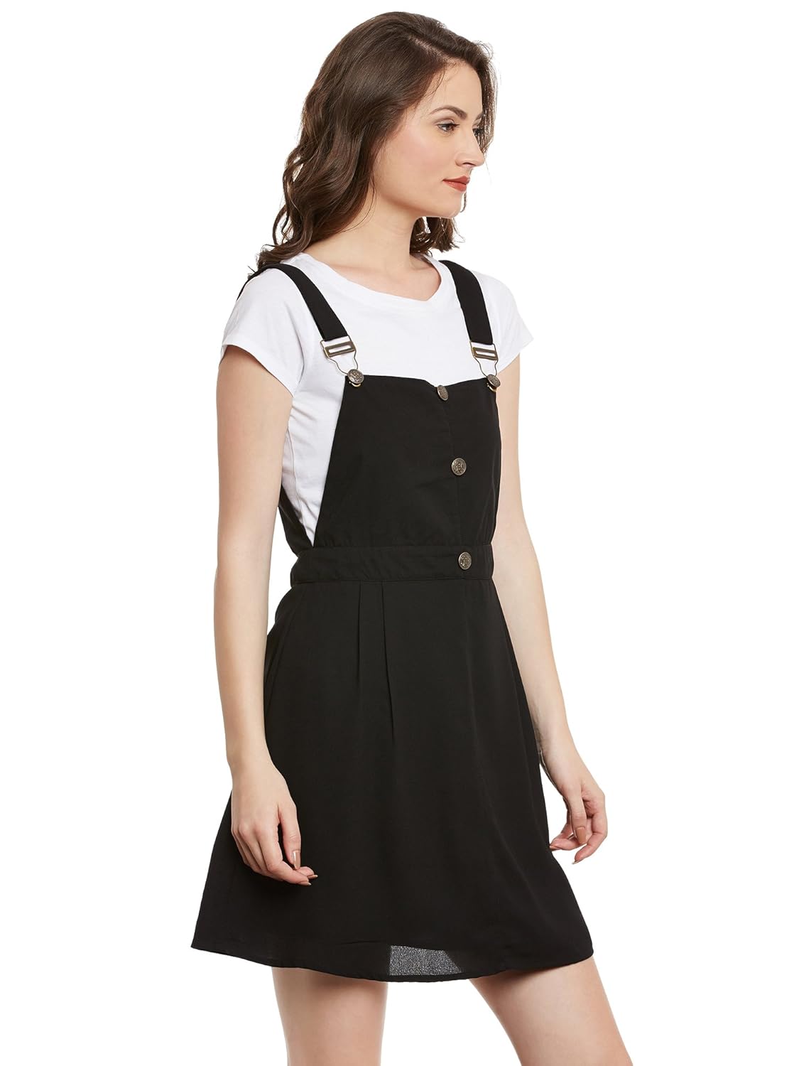 bohobi women's black dungaree