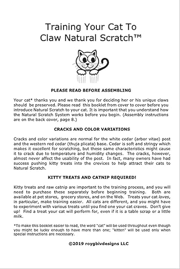 cedar scratching post