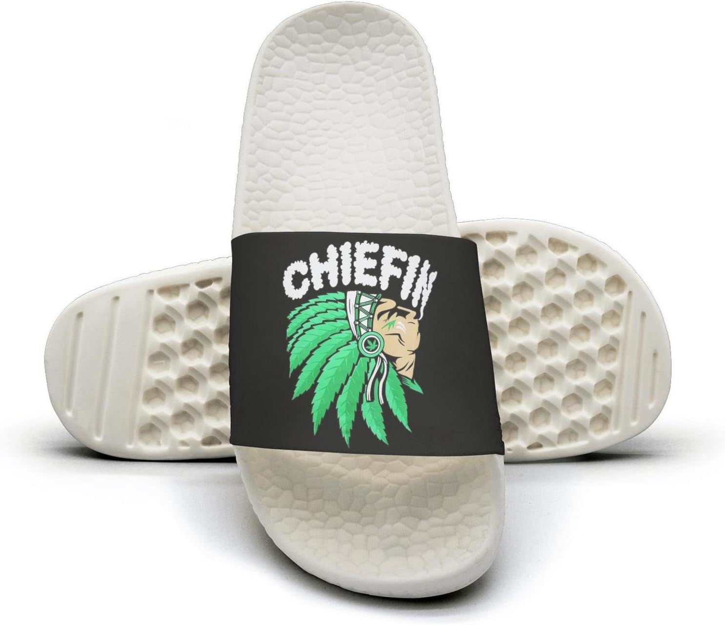 WooWe chief smoking weed marijuana mens Fashion Slippers Sandals Casual