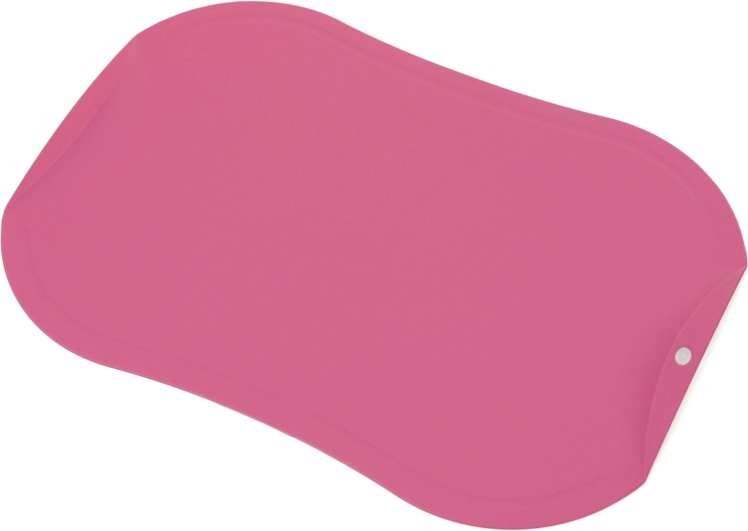 gabo TPU Antimicrobial Cutting Board with Handle, Scratch Resistant, Flexible, Knife friendly, Non-Slip, Juice Groove, Dishwasher Safe (Pink)