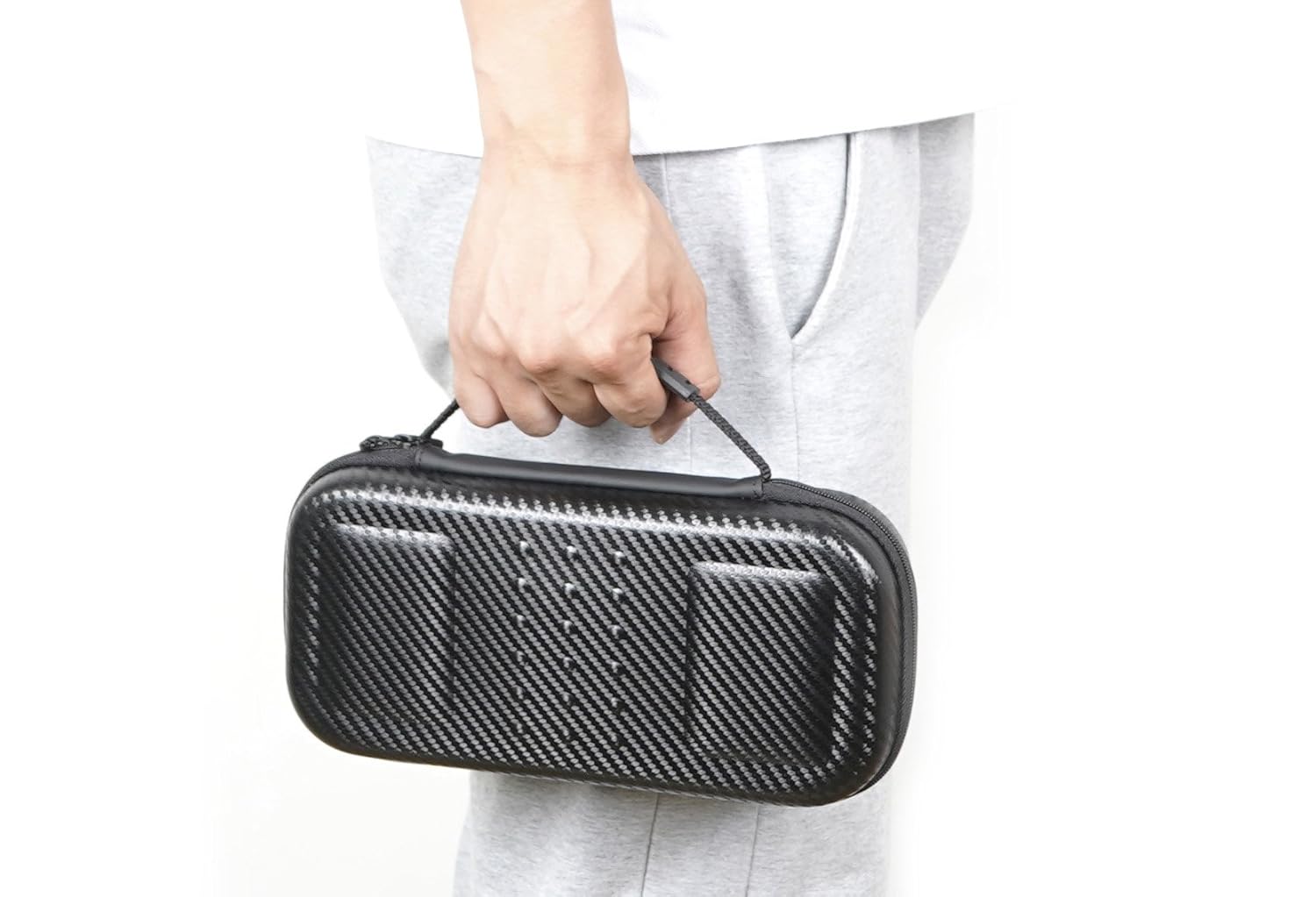 Basics Carrying Case for Nintendo Switch and Accessories - 10 x 2 x 5 Inches, Black: Video Games