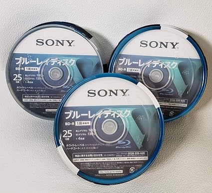 Amazon Co Jp ソニー ブルーレイディスク R4倍速1層 Vシリーズ 25bnr1vlps4 25枚入 3点セット 家電 カメラ