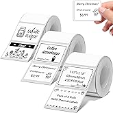 NIIMBOT Thermal Label Tape 40×30mm Compatible for NIIMBOT B1 B21 B31 B3S K3, Thermal Sticker Paper 1.47'' x 1.18'' Waterproof Labeling Tape Replacement 230 Labels/Roll, 3 Packs White