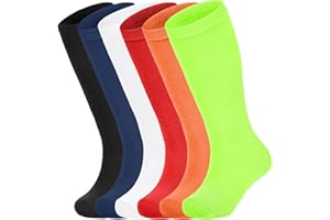 American Trends Kids Soccer Socks Youth Boys Baseball Youth Football Softball Girls Knee High Socks 6 Pairs