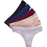Hanes Women's Microfiber Stretch Underwear Pack, Comfort Flex Fit Brief Bikini or Thong Panties, 6-Pack