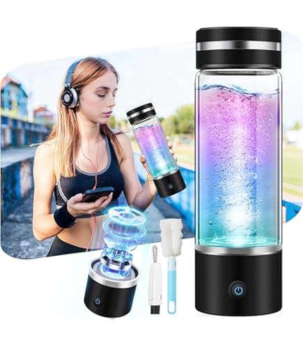 OSCEVIA Slim Design Water Bottles 1L- 2 Pack (Black), For Sparkling Water Maker, BPA Free, Soda Maker Reusable & Refillable Bottles