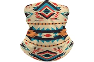 Native American Balaclava Face Mask for Men Women Breathable Cooling Neck Gaiter Upf 50+ Sun UV Protection Bandana for Cyclin