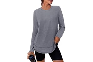 XIEERDUO Women's Workout Tops Long Sleeve Quick Dry UPF 50+ Sun Protection Shirts for Hiking Running S-3XL