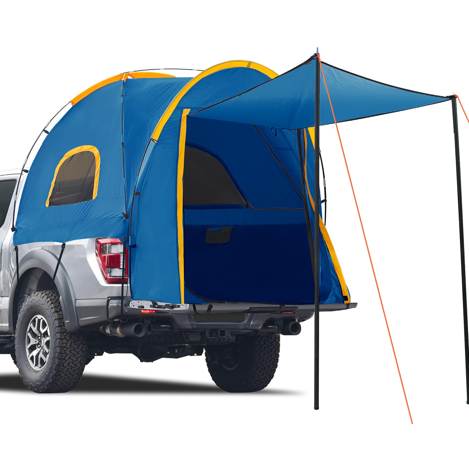 Pickup Truck Tent with Awning Shade,Waterproof PU5000mm Oxford for 5.5 ...