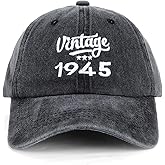 50th 60th 70th 80th Vintage Baseball Cap for Men - Birthday Gift Cool Stuffs Ideas Caps for Dad Uncle Grandad
