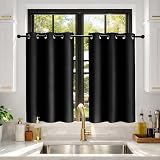 Deconovo Eyelet Blackout Curtains 42x95 Inch 2 Panels Energy Saving view 9