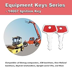 Ignition Keys 14603 14607 14707 14657 for JCB Bomag
