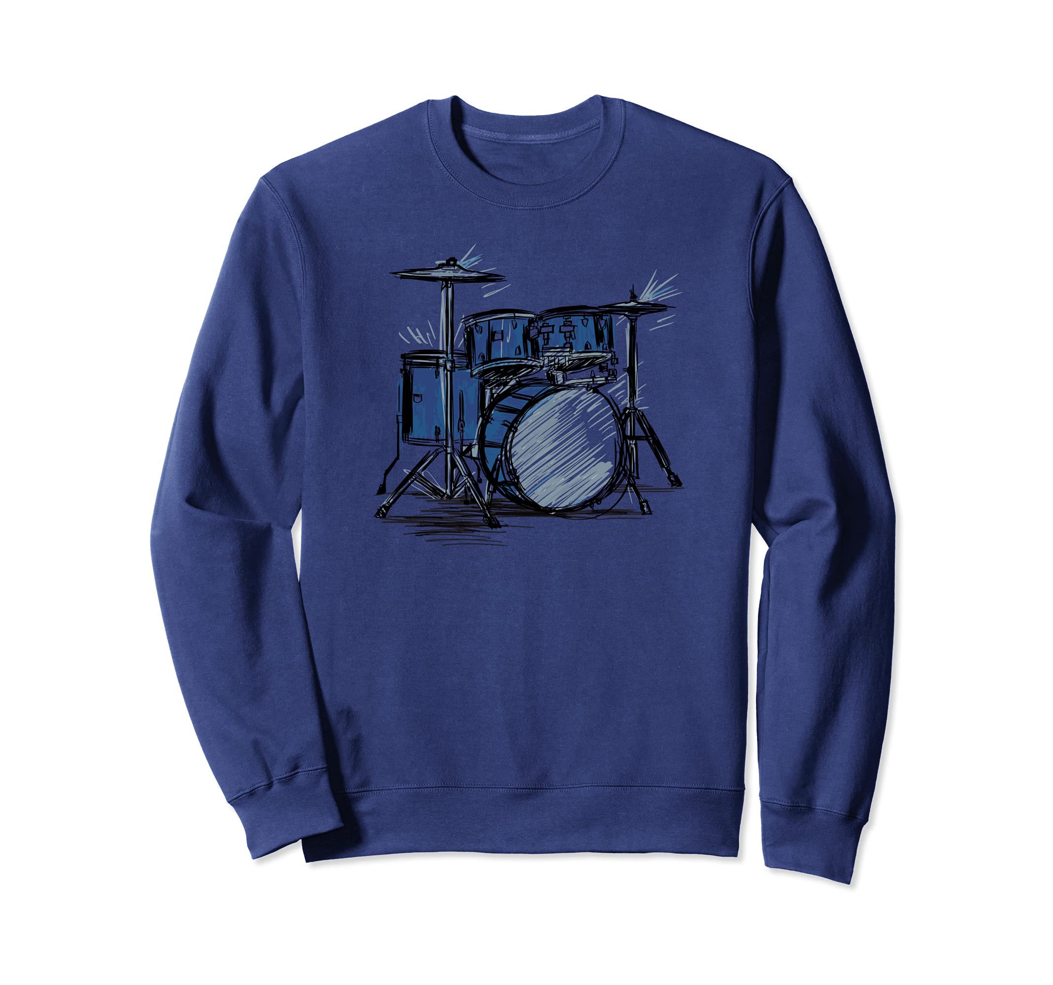 Drum Kit Drummer Percussion Music Player Sweatshirt
