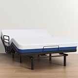 AbyssZen Adjustable Queen Bed Frame with One Side Rail - Electric Ergonomic Design for Elderly & Seniors - Safe, Durable, and Comfortable for Home Care & Hospital Use
