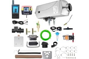 ZBJING 8kW Diesel Heater 12V，All-in-One Water - Air Heater with LCD Display,Dual Remote Control ，Auto Temp Control,for RV Water Tank Heating,Diesel Parking Heater for RVs, Trucks, Ships