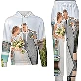 Custom Hoodies Set for men women Personalized Sweatshirt with text logo photo Design Your Own Hoodies and Sweatpants