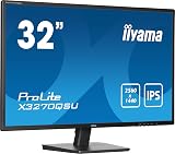 iiyama X3270QSU-B1 31.5" IPS QHD 2560x1440 100Hz Monitor 1x HDMI 1x DisplayPort view 2