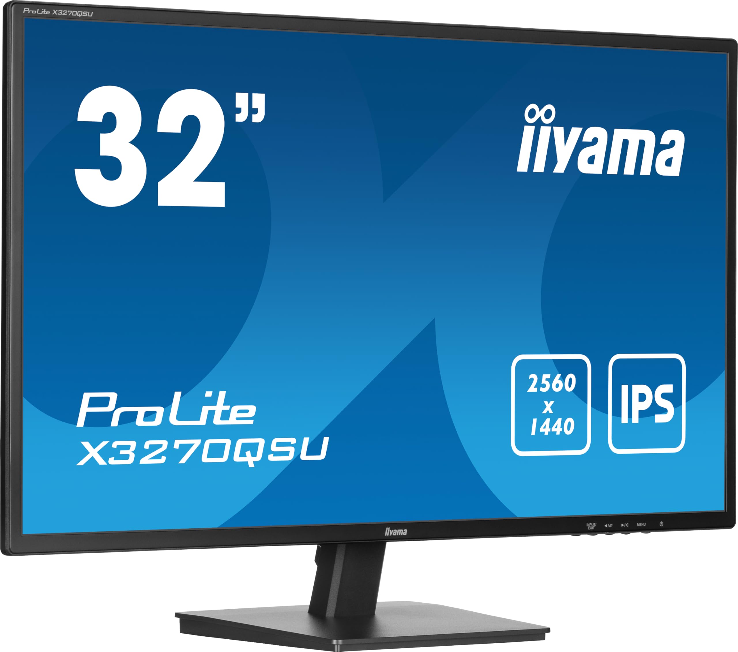 iiyama Prolite X3270QSU-B1 80cm 31,5" IPS LED-Monitor WQHD 100Hz HDMI DP USB3.2 AdaptiveSync schwarz