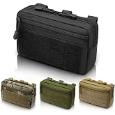 2 Pack 1000D Laser Cut Molle Pouches - Tactical Compact Utility Admin Pouch | Laser Cut 1000D Water-Resistant, Durable, Large Double Capacity, Waist Pack Utility Tool EDC Belt Bag for Backpack Camping