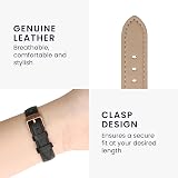kwmobile Leather Watch Strap for Garmin vivoactive 6, vivomove Trend, view 4