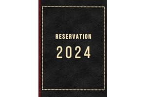 Reservation Book for Restaurant 2024: Dinner and Lunch 1 Day = 2 Pages | Daily Hostess Table Reservation 2024 (366 Days) | Ja