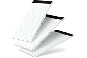 MUIANG 3 Pack Graph Paper 5x5 Quad Legal Pads 8.5 x 11 Graph Ruled Note Pads, White Graph Paper Pad Writing Pads Perforated Grid Notepad 11 x 8-1/2'' Computation Data Pads for Drafting, Drawing (50 Sheets)