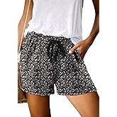 Angerella Womens Shorts with Pockets Summer Casual Shorts for Women Comfy Elastic Waist Lightweight Short Pants