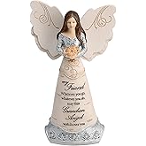 Pavilion Elements Angels Figurine - Guardian Angel Figure Display - "My Friend Wherever You Go, Whatever You Do, May This Guardian Angel Watch Over You" Printed Text, Collectibles Angel Figurines, 6"