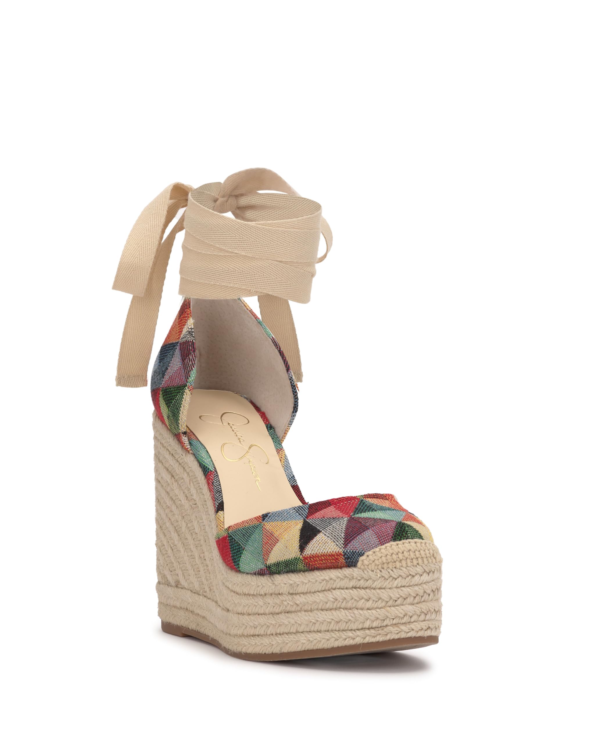 Jessica Simpson Women’s WEYLA Wedge Sandal, Multi, 11
