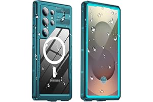 Haireca for Samsung Galaxy S25 Ultra Waterproof Case, [Fit for Magsafe] [IP68 Water Proof] [Built-in Screen Protector], Magne