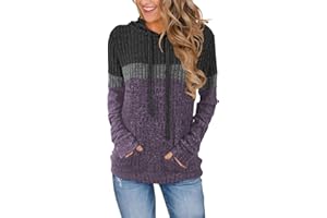 Lylinan Womens Cozy Textured Sweaters Fall Fashion Hoodies Trendy Outfits S-XXL