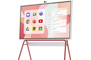Vibe S1 4K UHD Smart Board, 55 Inch Digital Whiteboard for Office and Classroom, Electronic Presentation Meeting Device for Hybrid Work, Interative Touchscreen Display, Chrome OS and 250+ Free Apps