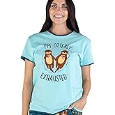 Lazy One Pajamas for Women, Cute Ocean Pajama Pants and Top Separates