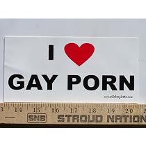 Magnet I Love Gay Porn Magnetic Bumper Sticker Prank : Amazon.ca ...