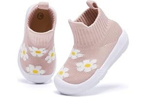MORENDL Baby Sock Shoes Toddler Walking Shoes Infant Non-Slip Slippers Boys & Girls Slip On Sneakers