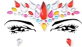 FACEGEM LONDON 6 PCS Face Gems Adhesive Glitter Jewel Tattoos Festival view 2