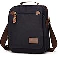 Rexmore Small Mens Bag Canvas Messenger Bag Causal Shoulder Bag Travel Bag Man Purse Crossbody Bags for Work Business