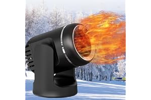 KZOOM NEW Car Heater,Portable 12V Car Heaters & Defroster,200W Fast Heating & Cooling Fan,Plug In Car Heater for Windshield Defogger with 360° Rotary Car Heaters for Vehicle,Car,RV,SUV