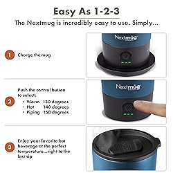 Nextmug Go - Temperature-Controlled, Self-Heating