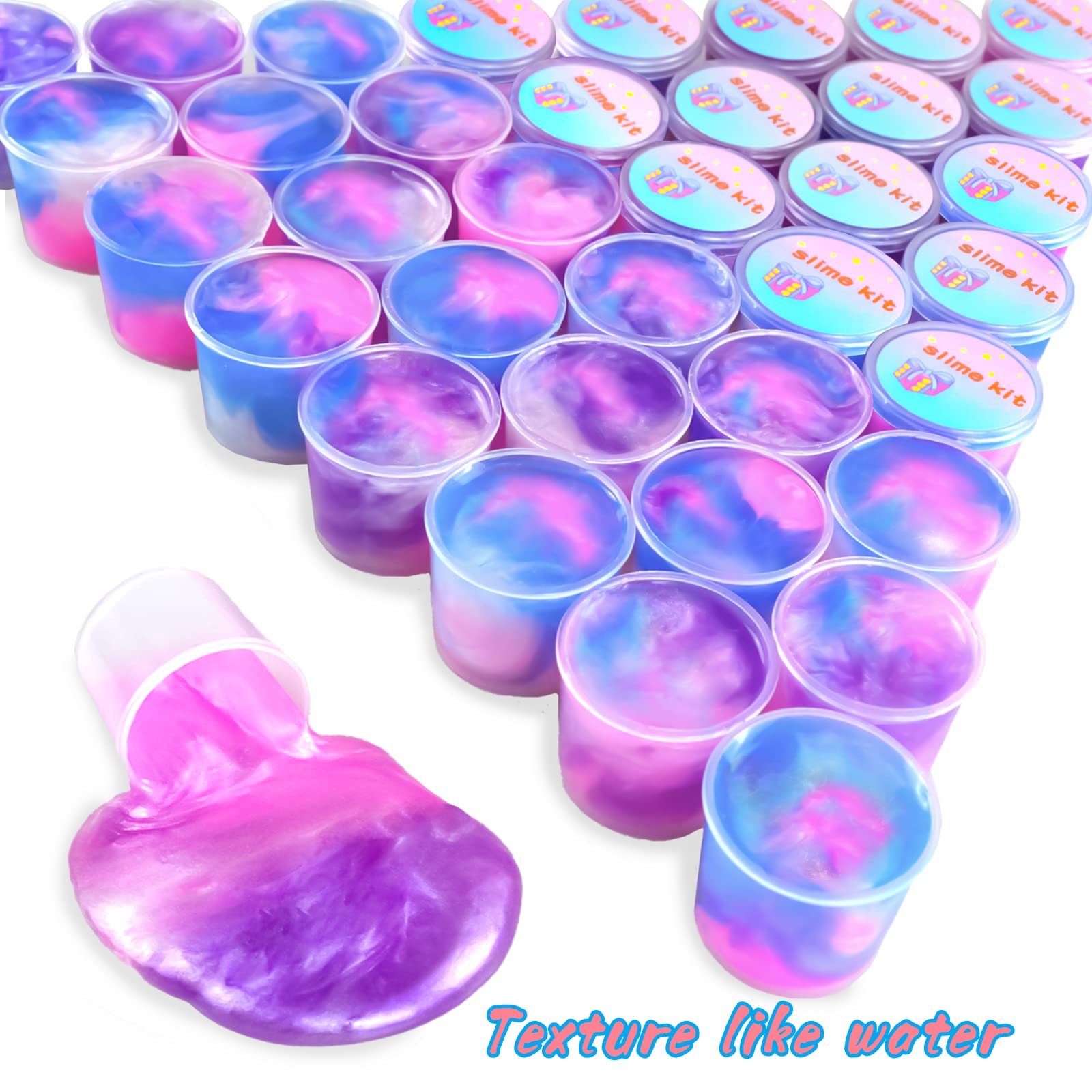 36 Packs Unicorn Slime Kit, Unicorn Party Favors for Kids, Pretty Stretchy & Non-Sticky Galaxy Slime Pack, Slime Party Favors for Girls & Boys Goodie Bag Stuffers