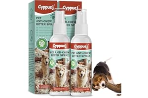 No Chew Spray for Dogs and Cats,Natural Bitter Apple Spray to Stop Chewing & Licking,Safe for Furniture,Shoes, Wires,Training