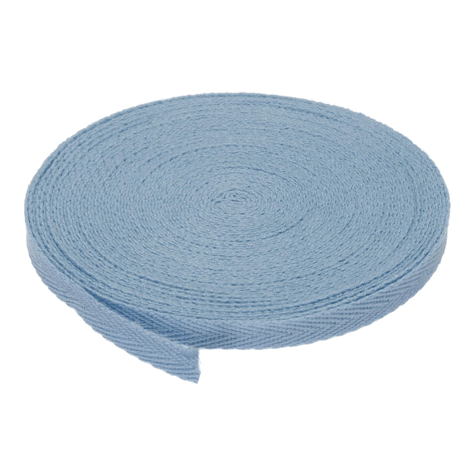 PATIKIL Cotton Twill Tape 1/4 Inch 10 Yards 100% Cotton Ribbon Bias Tape Herringbone Webbing Trim for Sewing Gift Wrapping, Steel Blue