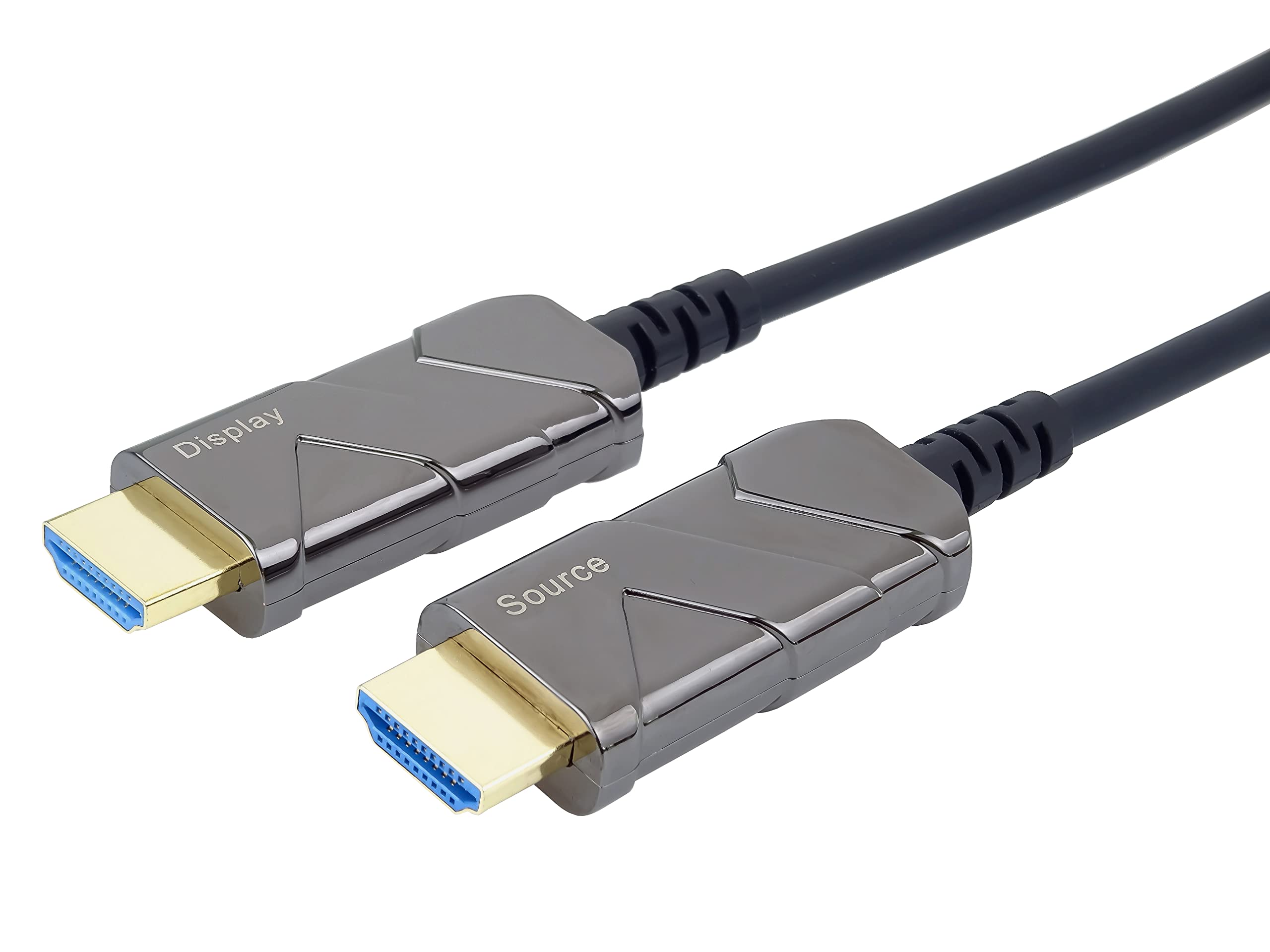 PremiumCord 8K Optical Active Ultra High Speed HDMI 2.1 Fiber Optic Cable 48Gbps HDMI 2.1 3D EDID ARC Video Resolution 8K@60Hz Gold Plated Length 7m