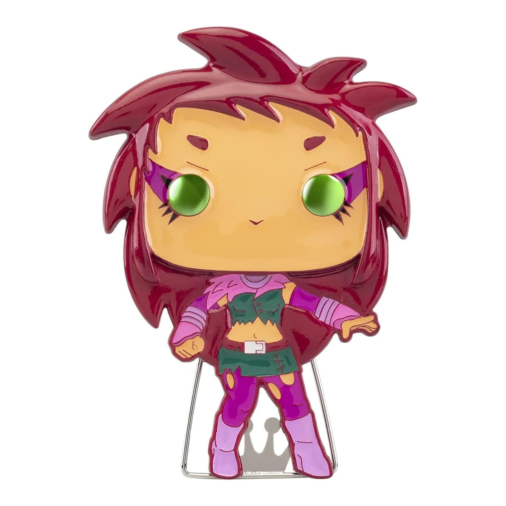 Funko Pop! Large Enamel Pin DC: Teen Titans - Starfire - STARFIRE - Teen Titans Go! Enamel Pins - Cute Collectable Novelty Brooch - for Backpacks & Bags - Gift Idea - TV Fans