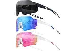 STORYCOAST Polarized Sports Sunglasses for Men Women,Driving Fishing Cycling Mountain Bike Sunglasses UV400 Protection