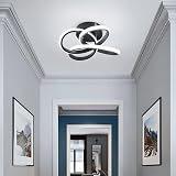 EIDISUNY Led Ceiling Light Black 30cm 26W 6000K Modern Flower Design view 3