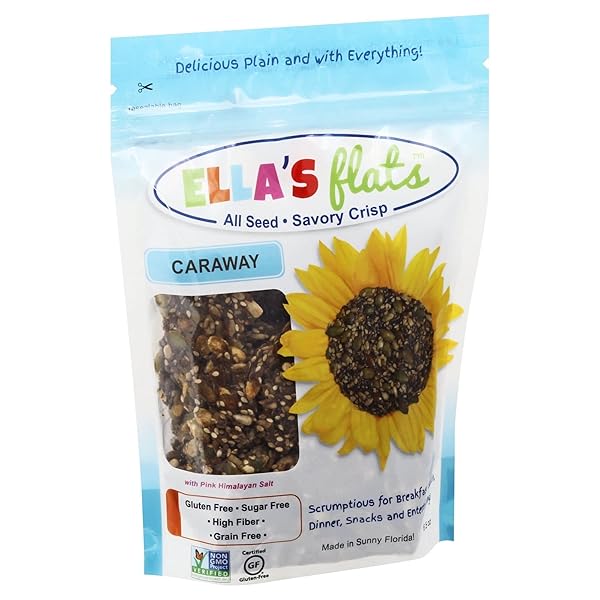 ELLA’S FLATS CARAWAY CRISP, 6.5 OZ